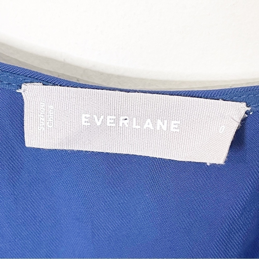 Everlane Royal Blue The Japanese GoWeave Tank Wrap Dress Size 0 US - Picture 4 of 7